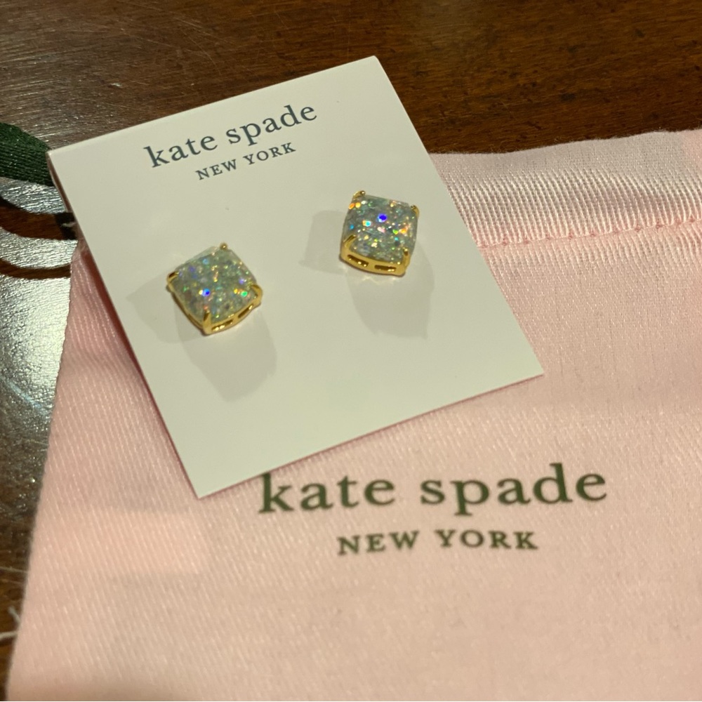 Kate Spade Opal Glitter Stud Earrings